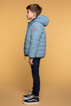 Jongens Boys Jacket Puffer van Moodstreet in de kleur Ice Blue in maat 122-128.