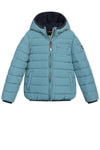 Jongens Boys Jacket Puffer van Moodstreet in de kleur Ice Blue in maat 122-128.