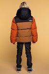 Jongens Boys Jacket Colourblock van Moodstreet in de kleur Rust in maat 134-140.