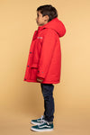 Jongens Boys Jacket Parka van Moodstreet in de kleur Red in maat 116.