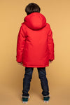 Jongens Boys Jacket Parka van Moodstreet in de kleur Red in maat 116.