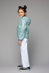 Meisjes Girls Jacket Hood van Moodstreet in de kleur Light Blue in maat 146-152.