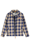 Jongens Boys Jacket Check van Moodstreet in de kleur Blue in maat 146-152.
