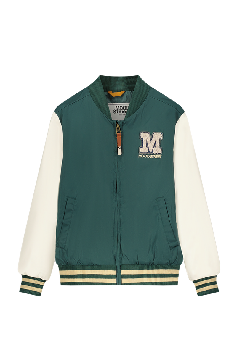 Jongens Boys Jacket Bomber van Moodstreet in de kleur Bottle in maat 146-152.