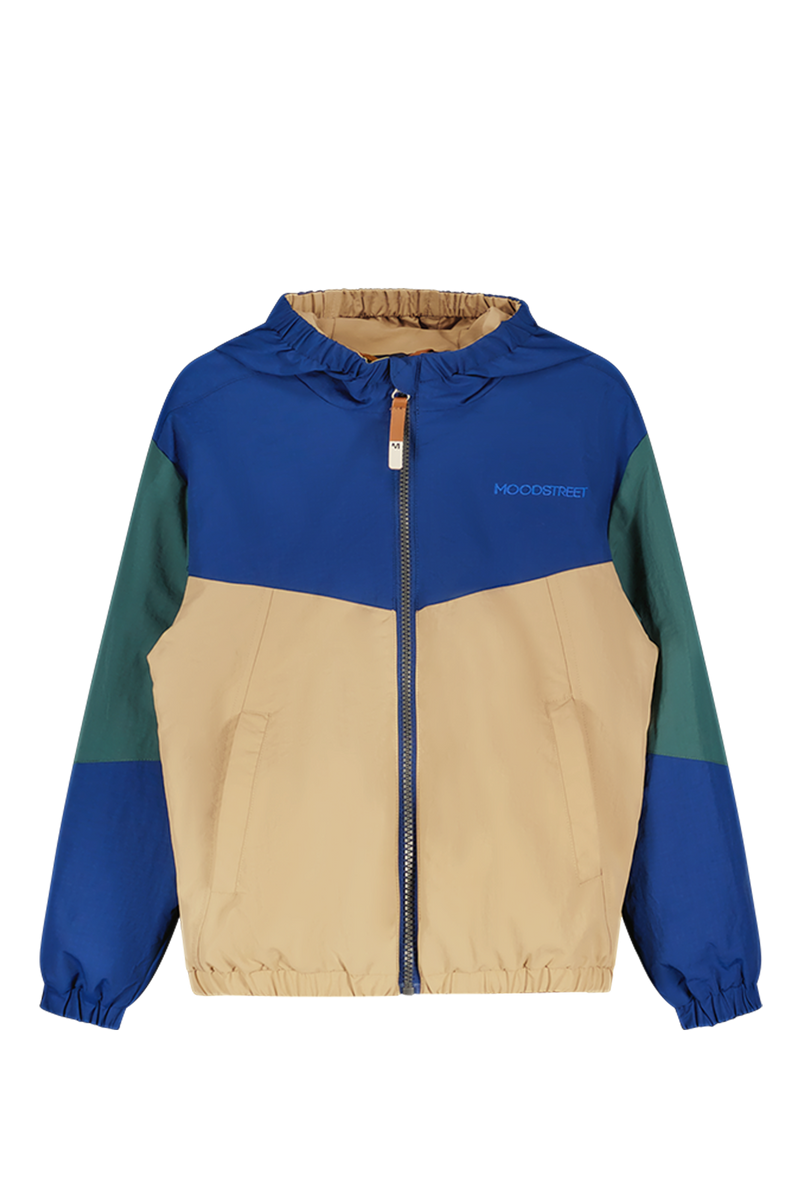 Jongens Boys Jacket Colourblock van  in de kleur Navy in maat 146-152.