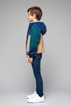 Jongens Boys Jacket Colourblock van  in de kleur Navy in maat 146-152.