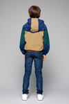 Jongens Boys Jacket Colourblock van  in de kleur Navy in maat 146-152.