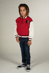 Moodstreet Boys JONAS Jacket Red & White Bomber