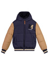 Jongens JERICHO winter baseball jacket van Moodstreet in de kleur Navy in maat 146-152.