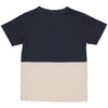 Jongens Shortsleeve MAASLS242 van Little Levv in de kleur Night Blue in maat 128.