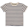 Jongens Shortsleeve MAELLS241 van Little Levv in de kleur AOP Blue Stripe in maat 128.