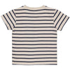 Jongens Shortsleeve MAELLS241 van Little Levv in de kleur AOP Blue Stripe in maat 128.