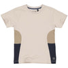 Jongens Shortsleeve MAKSLS242 van Little Levv in de kleur Kit in maat 128.