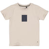 Jongens Shortsleeve MANULS241 van Little Levv in de kleur Kit in maat 128.