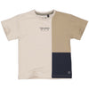 Jongens Oversized Shortsleeve MARCOLS241 van Little Levv in de kleur Kit in maat 128.