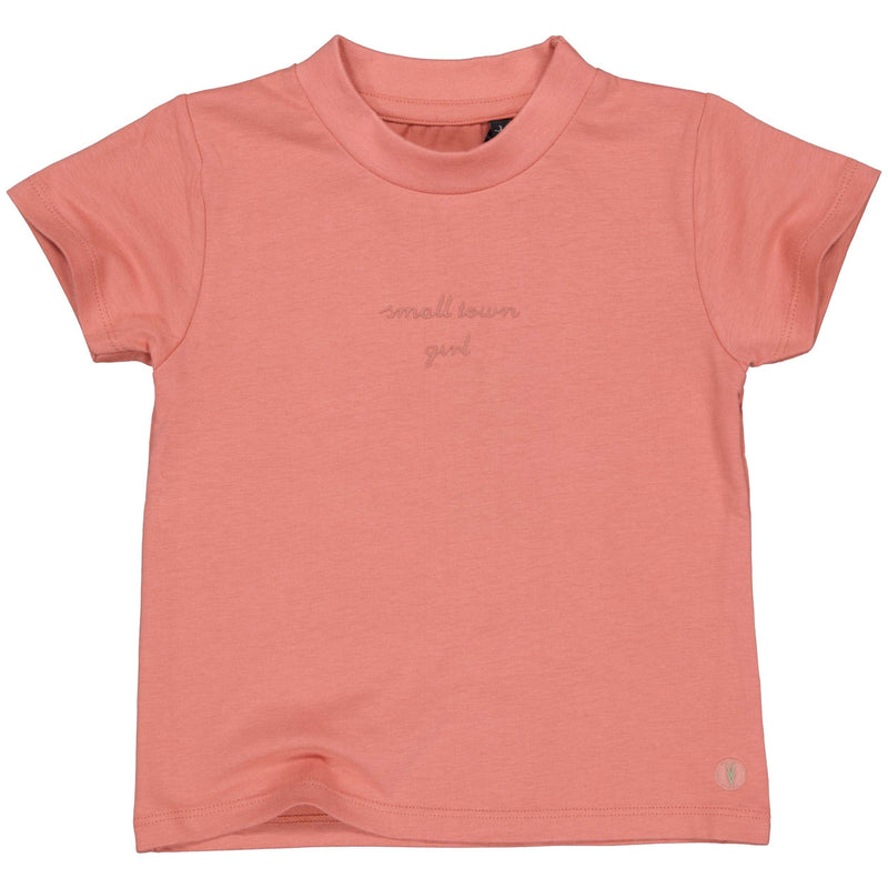 Meisjes Shortsleeve MARIONLS241 van Little Levv in de kleur Old Pink in maat 128.