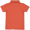 Jongens Polo MATEOLS241 van Little Levv in de kleur Orange Red in maat 128.