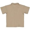 Jongens Blouse MAUROLS242 van Little Levv in de kleur Taupe in maat 128.