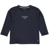 Jongens Longsleeve MAXLS241 van Little Levv in de kleur Night Blue in maat 128.