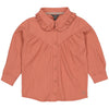 Meisjes Blouse MEXYLS241 van Little Levv in de kleur Old Pink in maat 128.