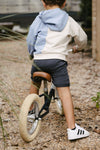 Jongens Hooded Sweater MICALS242 van Little Levv in de kleur Kit in maat 128.