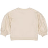 Meisjes Oversized Sweater MIJNTJELS241 van Little Levv in de kleur Ivory White in maat 128.
