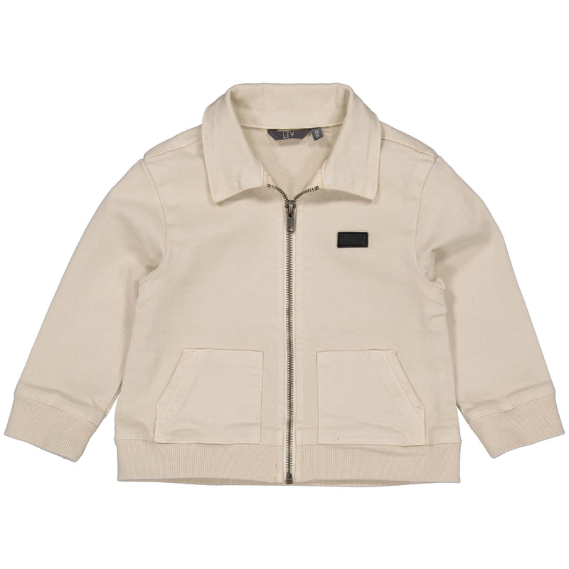 Jongens Jacket MIKELS241 van Little Levv in de kleur Kit in maat 128.