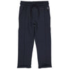 Jongens Sweatpants MILANLS241 van Little Levv in de kleur Night Blue in maat 128.