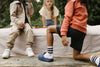 Jongens Sweatpants MILESLS241 van Little Levv in de kleur Taupe in maat 128.
