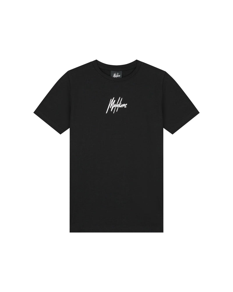 Jongens Malelions Junior Water Sign T-Shirt van Malelions in de kleur Black in maat 176.