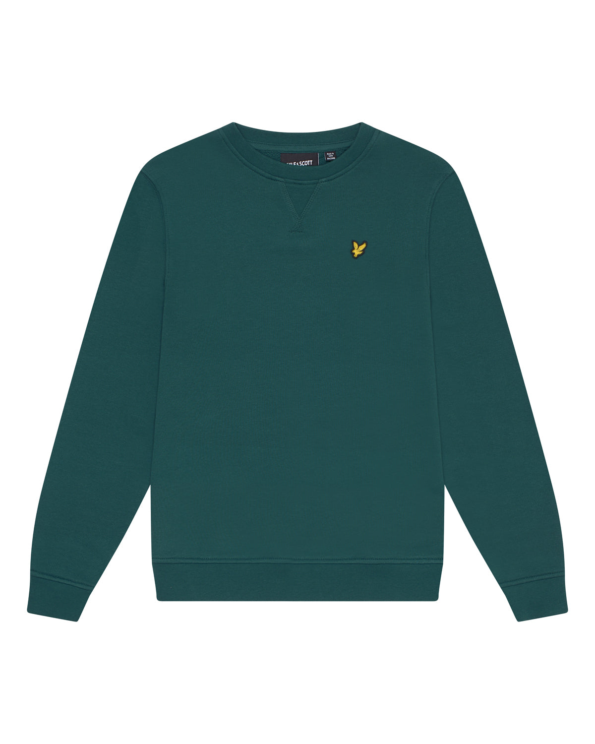 Jongens Crew Neck Sweatshirt van Lyle & Scott in de kleur Deep Emerald in maat 170-176.