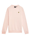 Jongens Crew Neck Sweatshirt van Lyle & Scott in de kleur X595 Cloud Pink in maat 170-176.