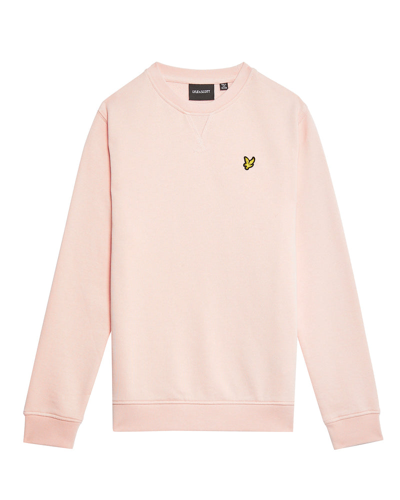Jongens Crew Neck Sweatshirt van Lyle & Scott in de kleur X595 Cloud Pink in maat 170-176.