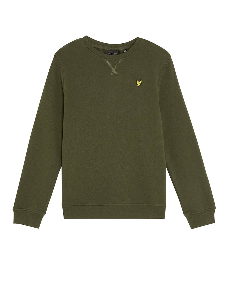 Jongens Crew Neck Sweatshirt van Lyle & Scott in de kleur X848 Deep Depths in maat 170-176.