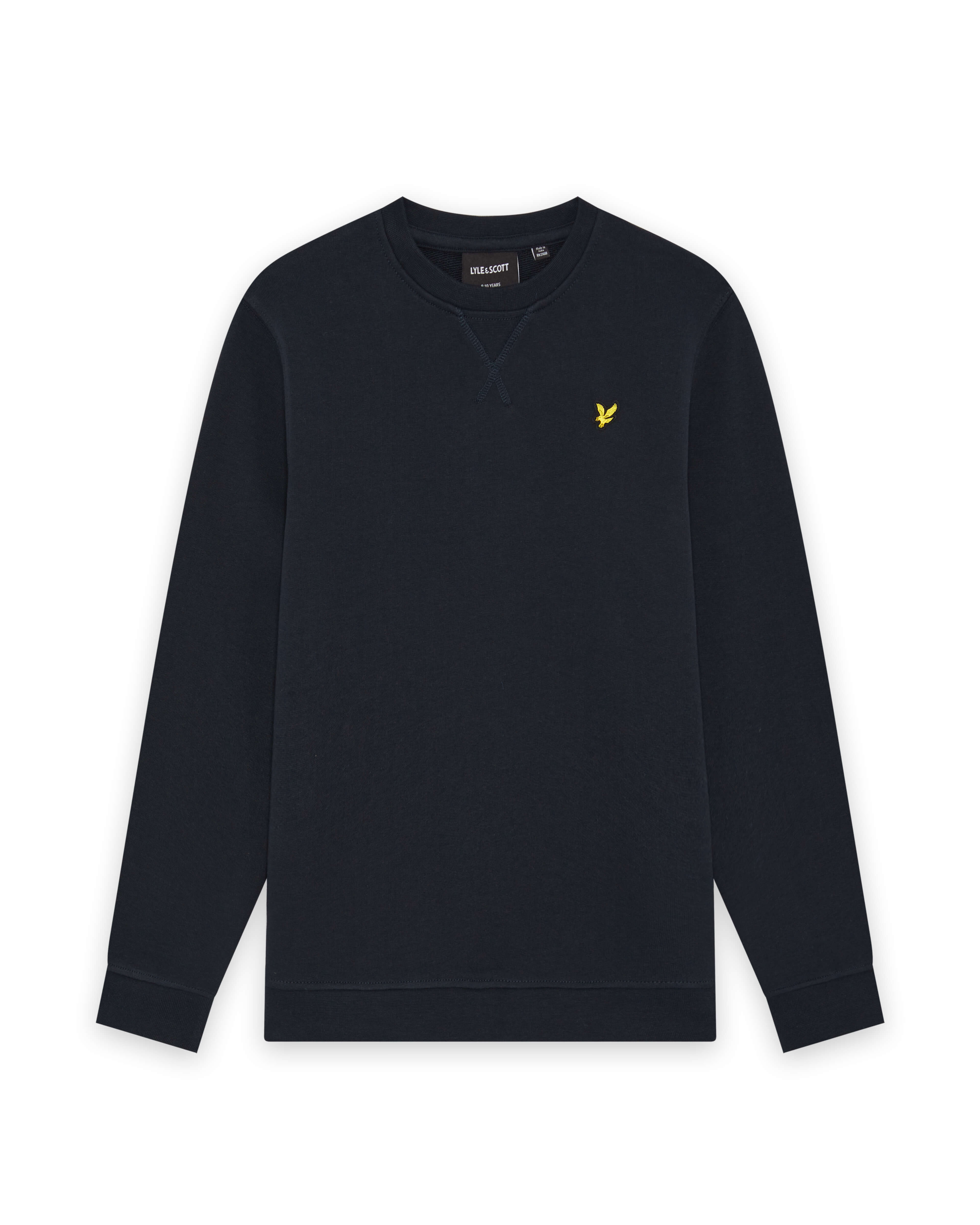 Jongens Crew Neck Sweatshirt van Lyle & Scott in de kleur Dark Navy in maat 170-176.