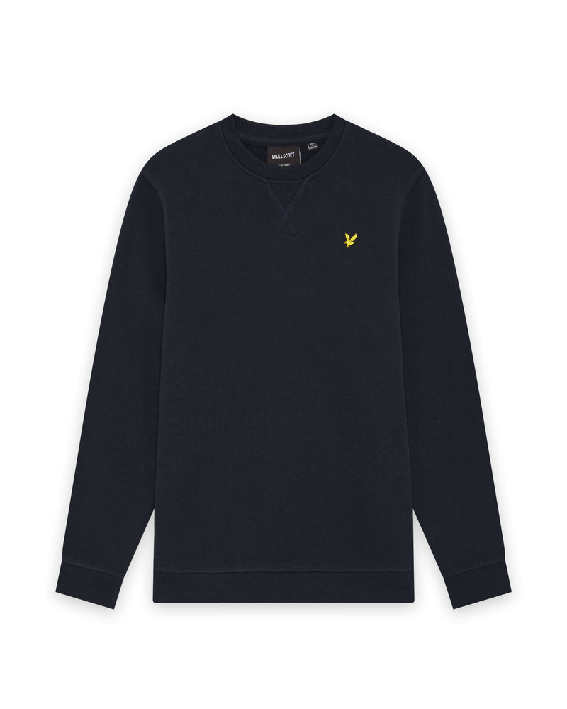 Jongens Crew Neck Sweatshirt van Lyle & Scott in de kleur Dark Navy in maat 170-176.