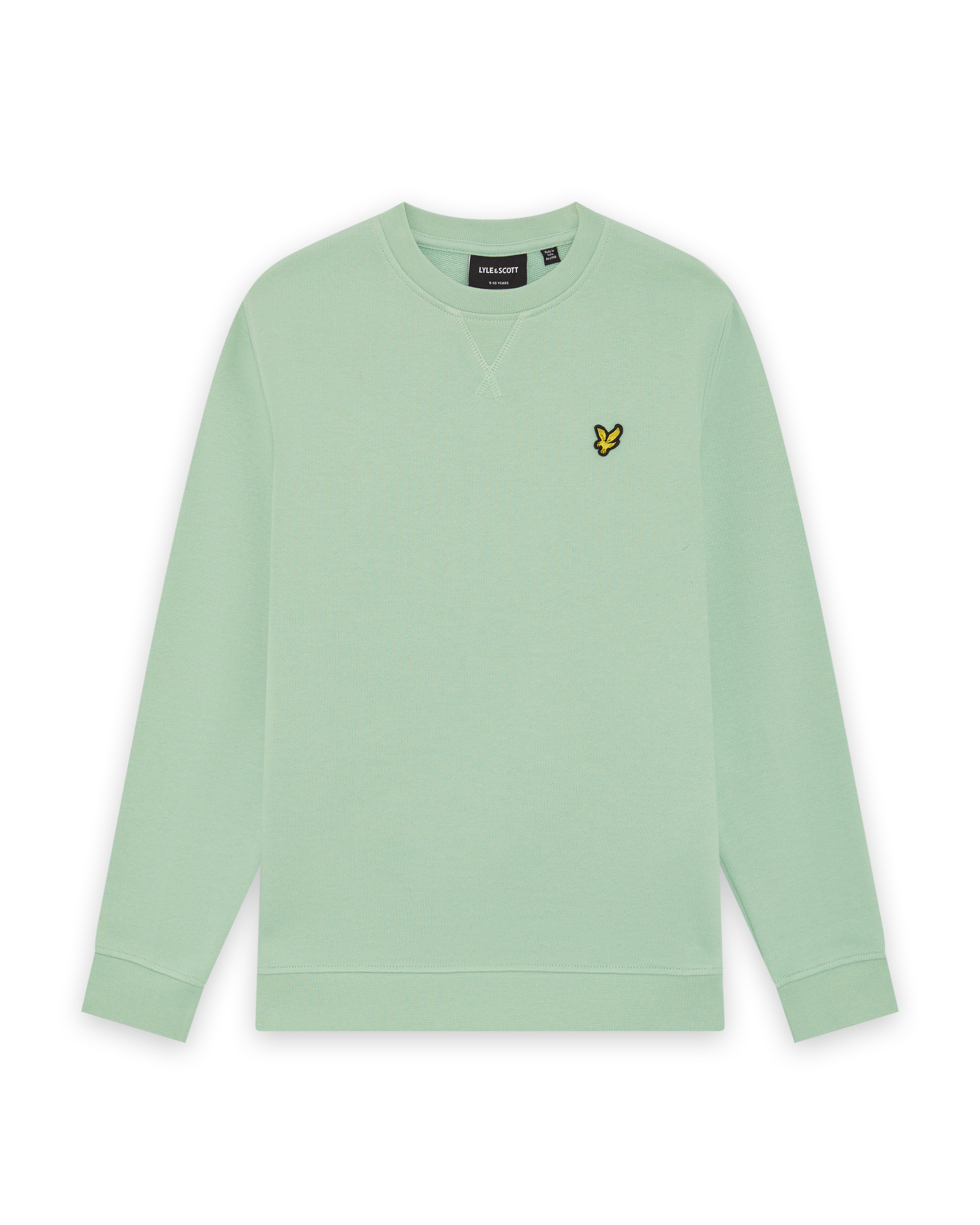 Jongens Crew Neck Sweatshirt van Lyle & Scott in de kleur Turquoise Shadow in maat 170-176.