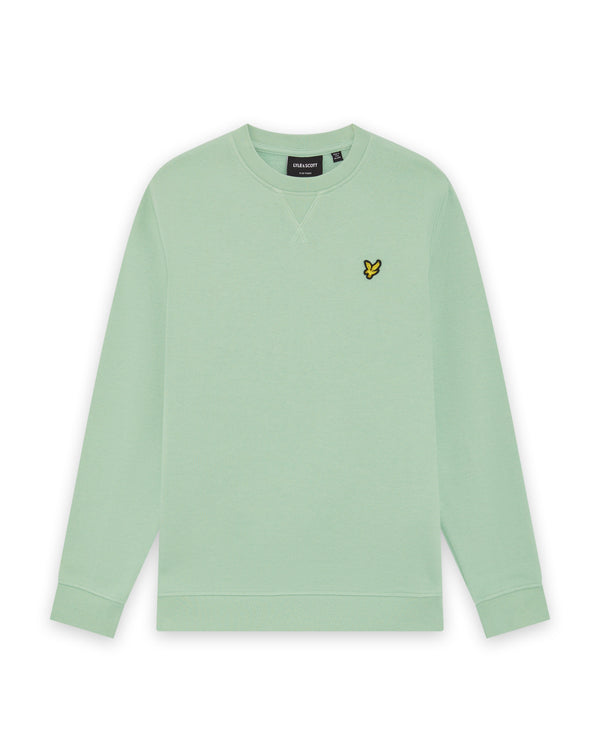 Jongens Crew Neck Sweatshirt van Lyle & Scott in de kleur Turquoise Shadow in maat 170-176.