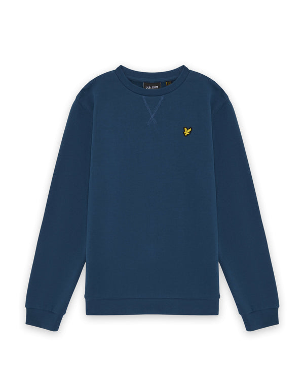 Jongens Crew Neck Sweatshirt van Lyle & Scott in de kleur W329 Aegean Blue in maat 170-176.