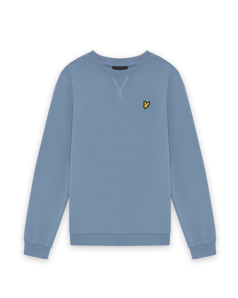 Jongens Crew Neck Sweatshirt van Lyle & Scott in de kleur X542 Power Blue in maat 170-176.