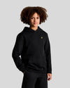 Jongens Pullover Hoodie van Lyle & Scott in de kleur Z865 Jet Black in maat 170-176.