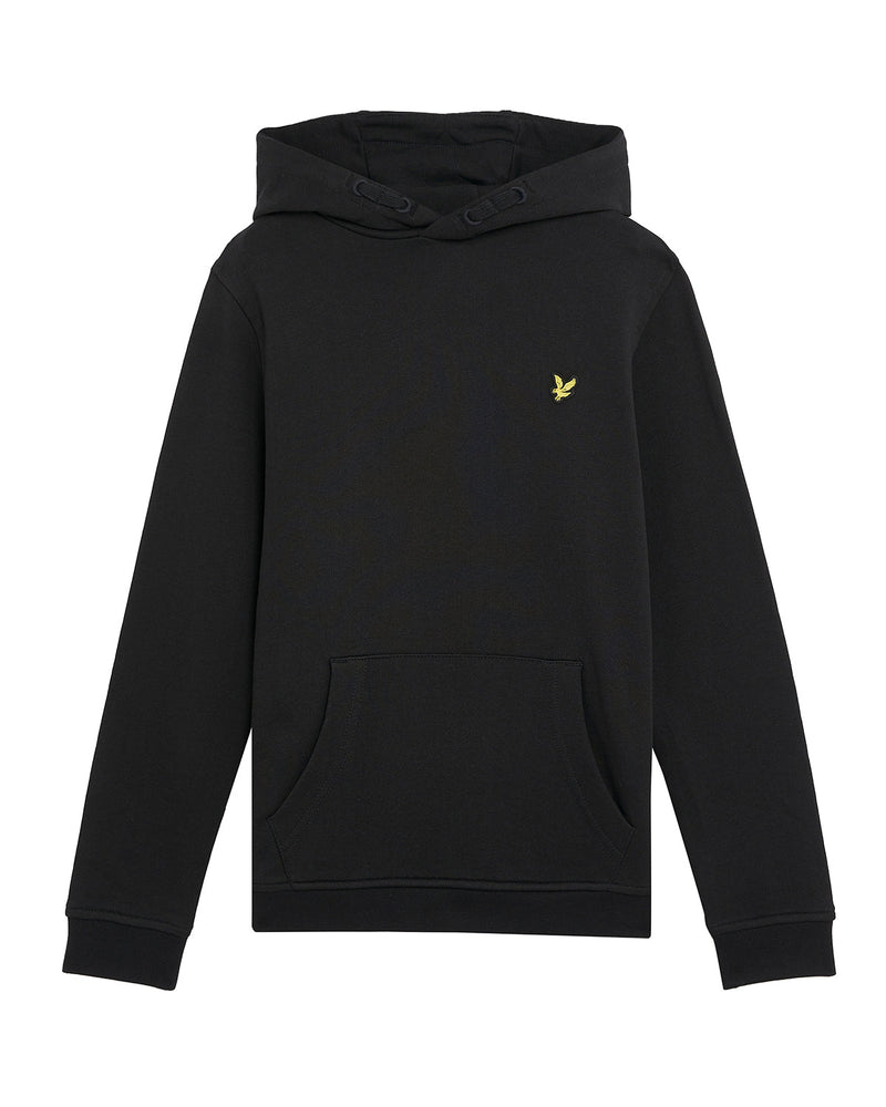 Jongens Pullover Hoodie van Lyle & Scott in de kleur Z865 Jet Black in maat 170-176.