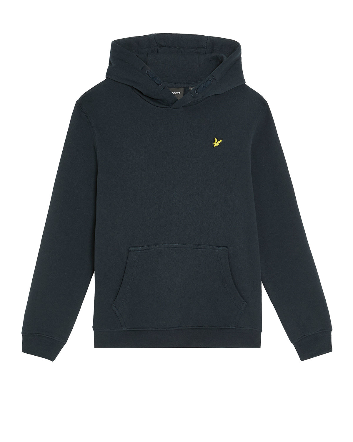 Jongens Brush Back Pullover Hoodie van Lyle & Scott in de kleur Z271 Dark Navy in maat 170-176.