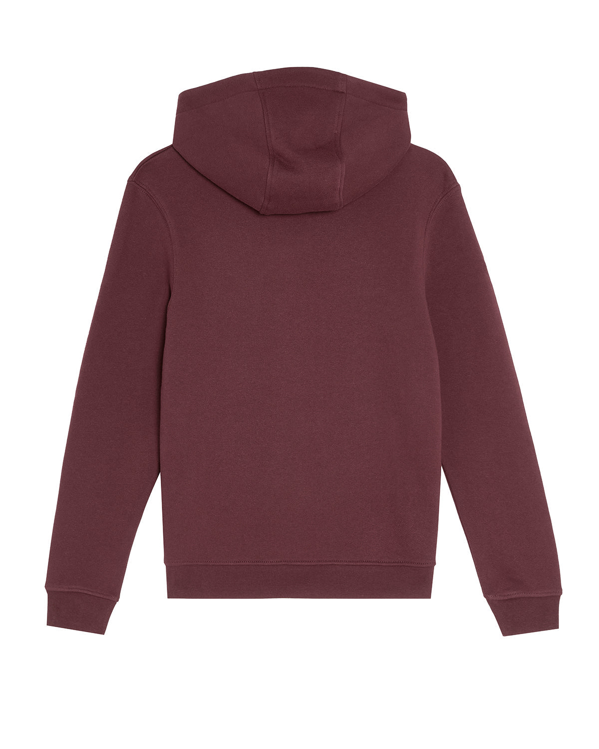 Jongens Brush Back Pullover Hoodie van Lyle & Scott in de kleur Z562 Burgundy in maat 170-176.