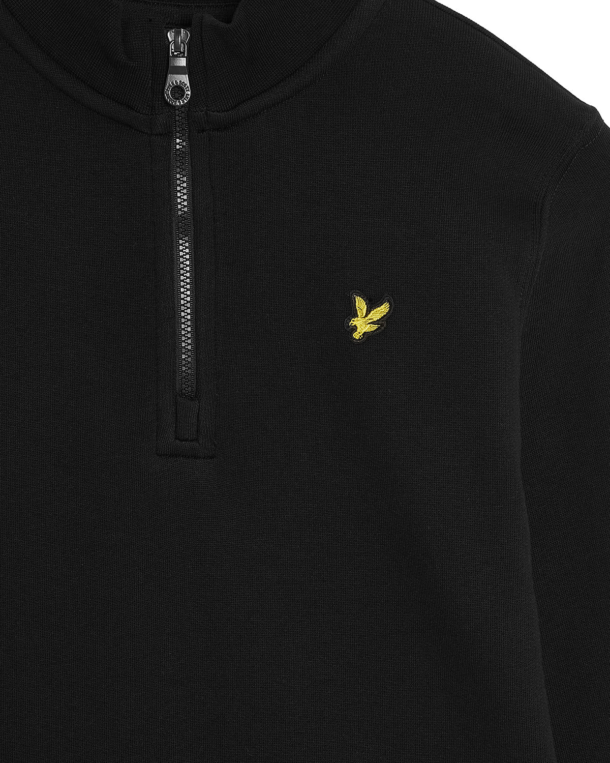 Jongens Quarter Zip Pullover van Lyle & Scott in de kleur Z865 Jet Black in maat 170-176.