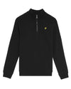 Jongens Quarter Zip Pullover van Lyle & Scott in de kleur Z865 Jet Black in maat 170-176.