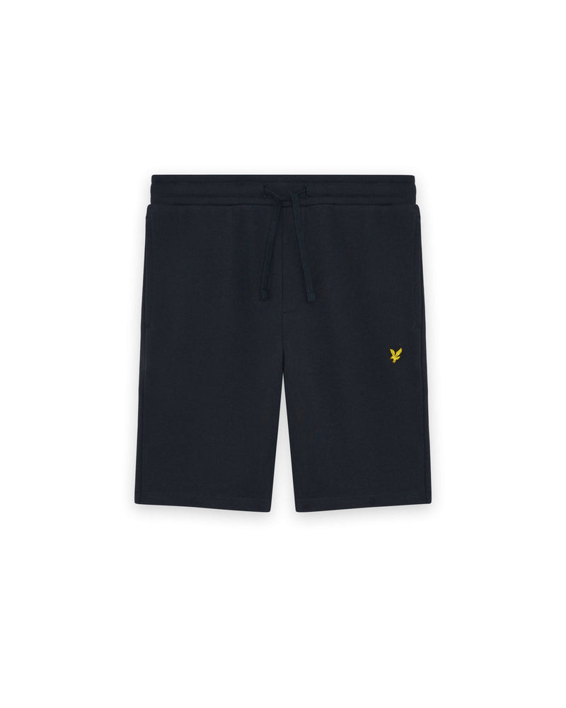 Jongens Sweat Short van Lyle & Scott in de kleur Dark Navy in maat 170-176.