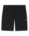Jongens Sweat Short van Lyle & Scott in de kleur Z865 Jet Black in maat 170-176.