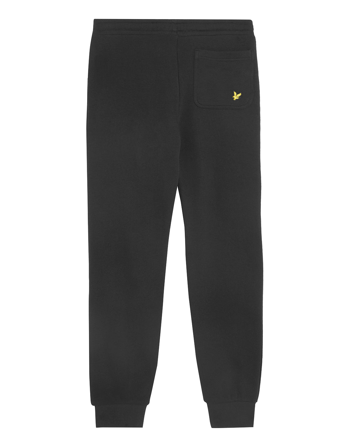 Jongens Script Embroidered Sweatpant van Lyle & Scott in de kleur Z865 Jet Black in maat 170-176.