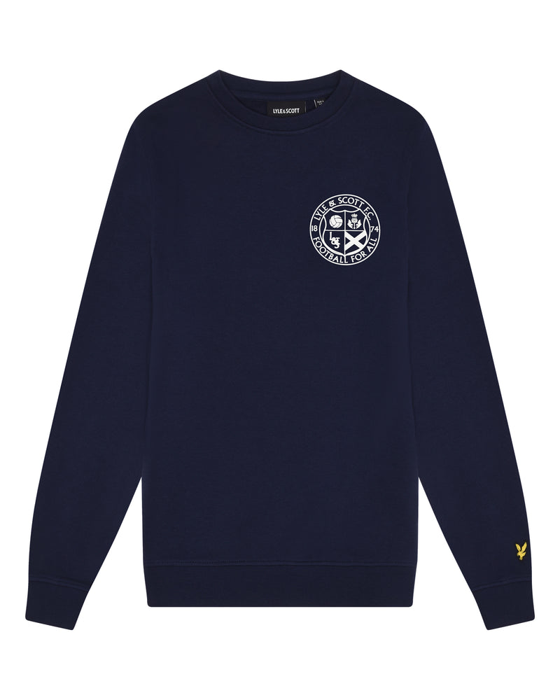 Lyle & Scott Football Logo Crew Neck Sweatshirt